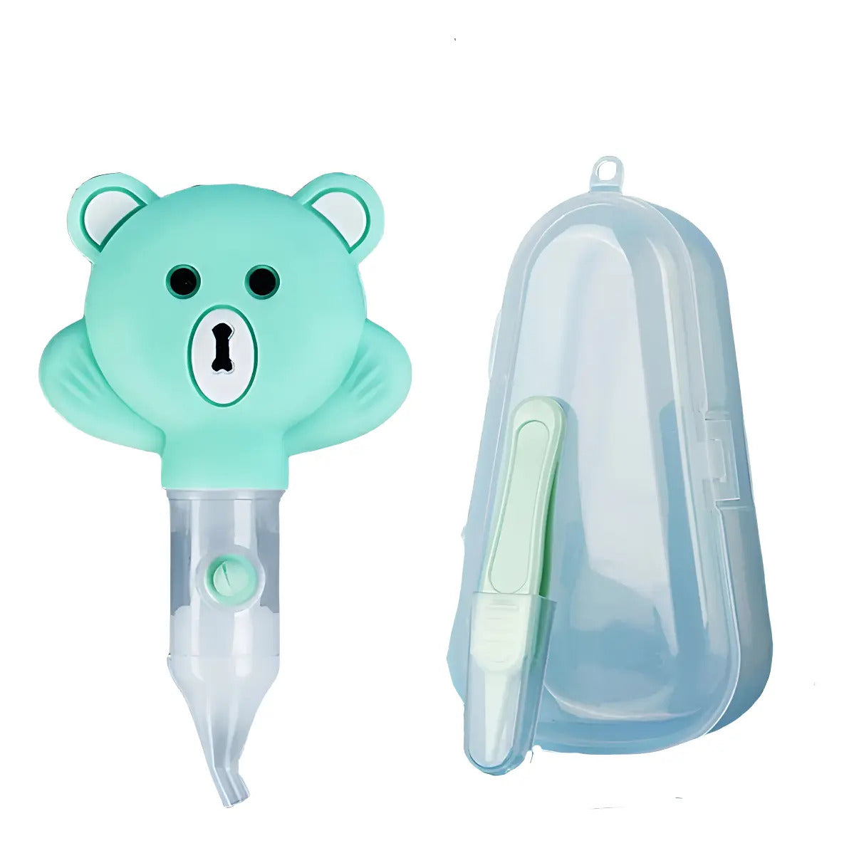 Aspirador Nasal Manual con Pinza · Diseño Osito