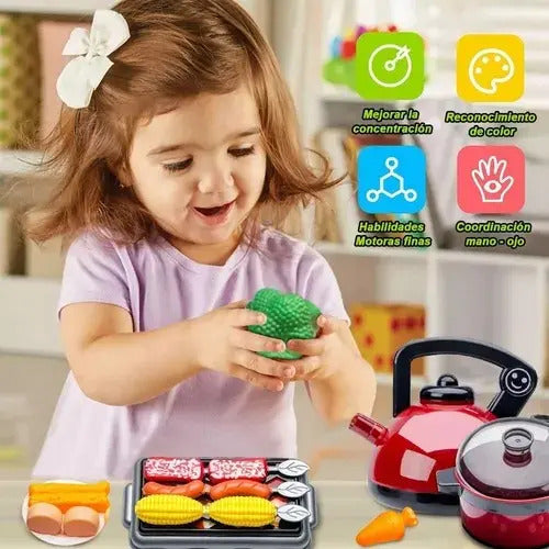Set de Cocina de Juguete con Utensilios · 61 Piezas