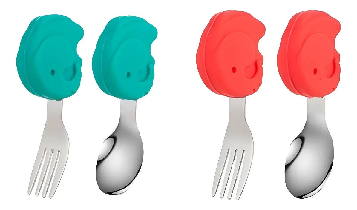 Set de Cuchara y Tenedor Diseño Elefante