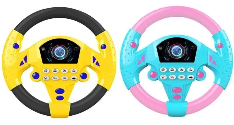 Volante de Juguete con Ventosa, Luces y Sonidos