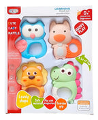 Set de 4 Sonajeros y Mordedores de Animalitos