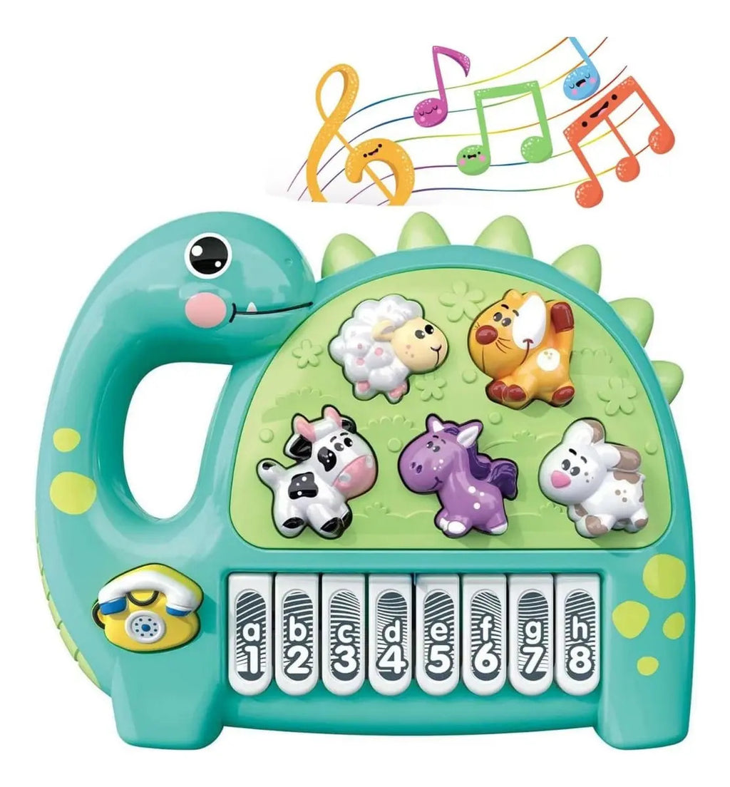 Piano Musical de Dinosaurio en Español