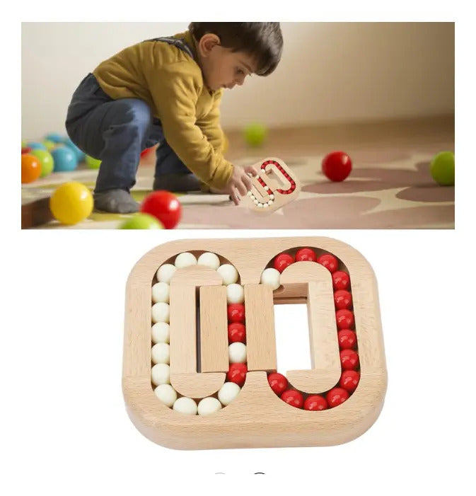 Laberinto de Madera con Bolitas para Coordinación