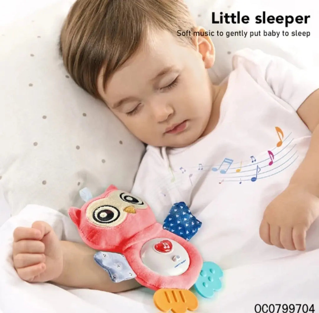 Peluche Búho Colgante con Luz y Música