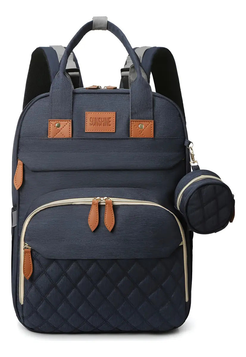 Mochila Pañalera con Mudador Desplegable y Puerto USB