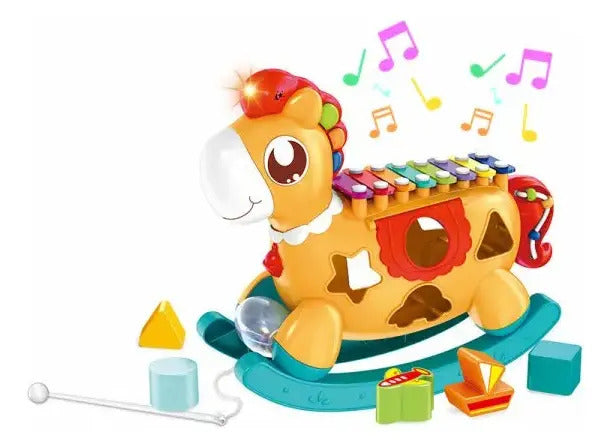 Pony Musical con Xilófono y 7 Accesorios
