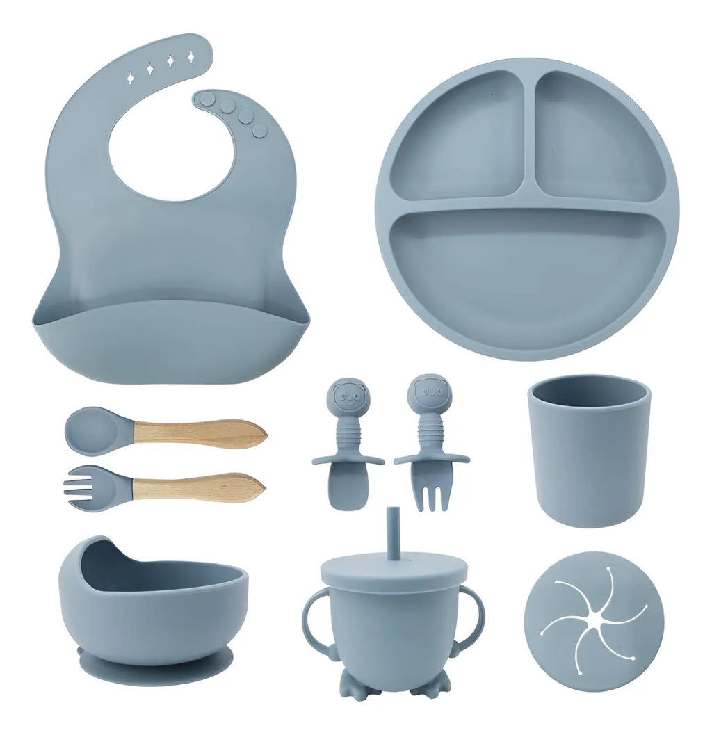 Kit de Alimentación con Cubiertos de Caritas y Vaso