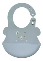 Babero de Silicona Ajustable con Bolsillo Recolector