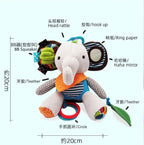 Peluche Sensorial con Sonajero y Mordedor · Varios Diseños