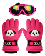 Guantes y Antiparras para Nieve · Talla Infantil 7 a 10 Años