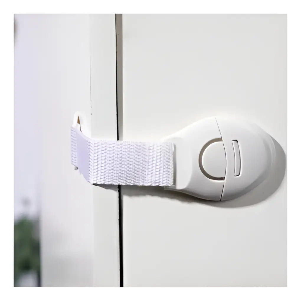 Pack de 2 Seguros para Cajones y Puertas · Blanco