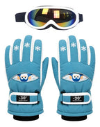 Guantes y Antiparras para Nieve · Talla Infantil 7 a 10 Años