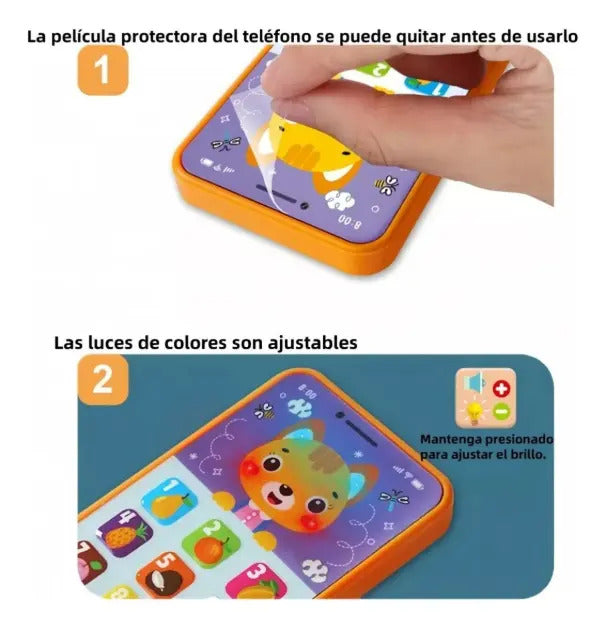 Teléfono de Juguete Didáctico con Sonidos para Bebé