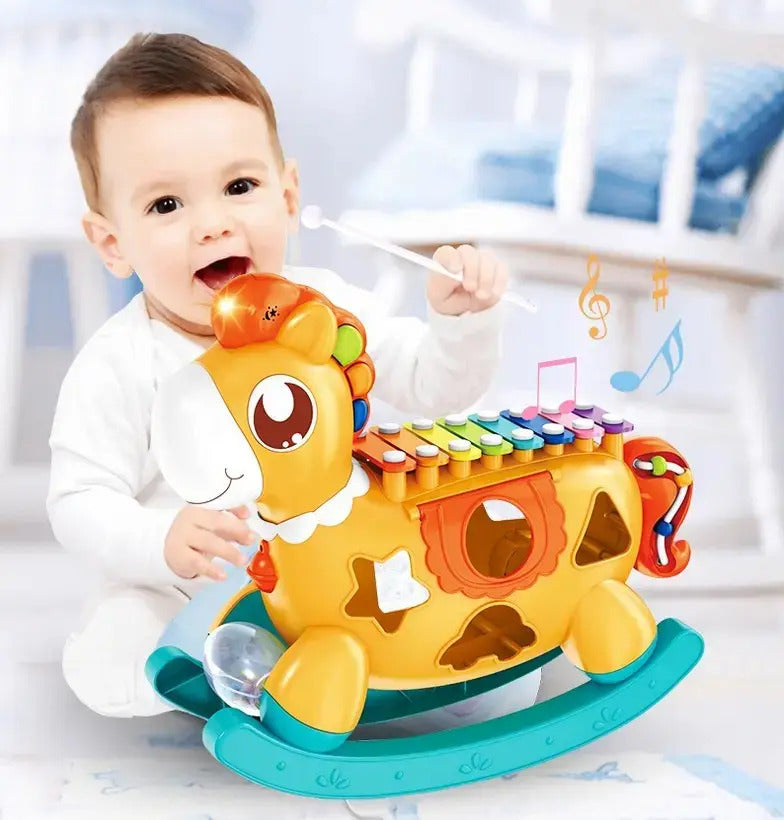 Pony Musical con Xilófono y 7 Accesorios