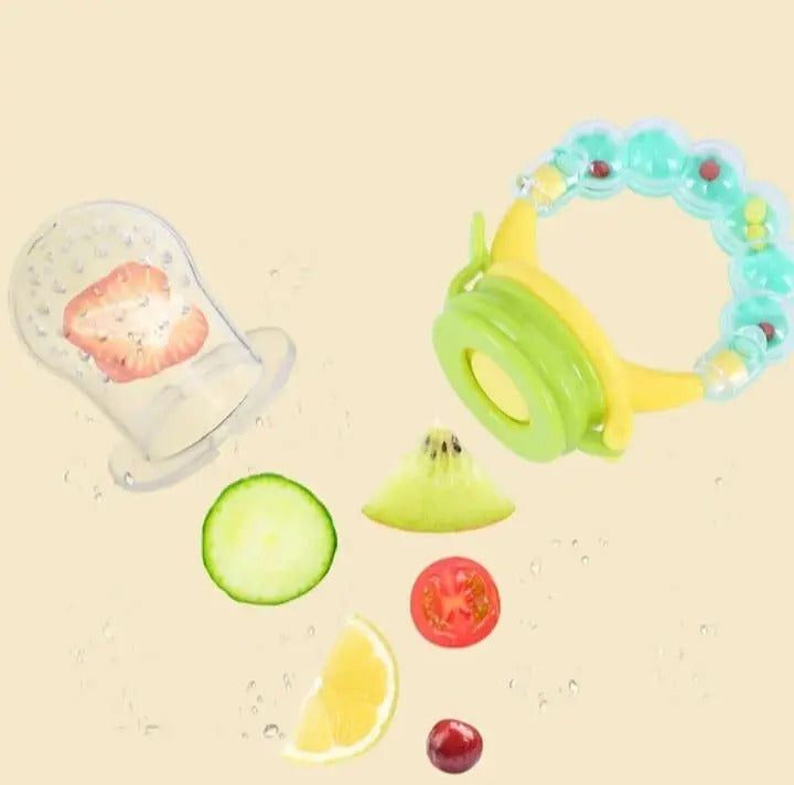 Chupete para Frutas con Sonajero y Tapa
