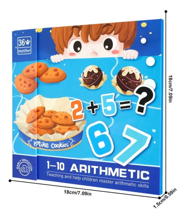 Libro Magnético de Matemáticas Diseño Galletas