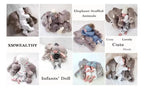 Peluche Elefante Gris Grande · 60 × 25 cm