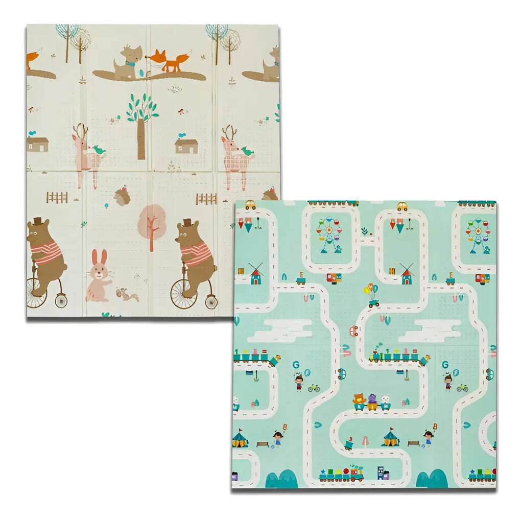 Alfombra Plegable Reversible con Bolso · 180 × 200 cm