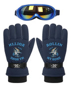 Guantes y Antiparras para Nieve · Talla Infantil 7 a 10 Años