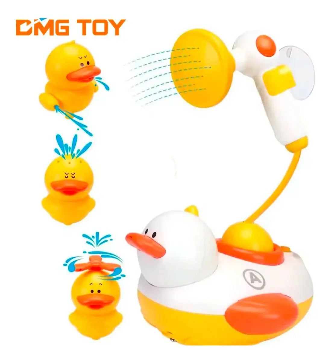 Juguete de Baño Ducha de Patito con Ventosas