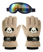 Guantes y Antiparras para Nieve · Talla Infantil 7 a 10 Años