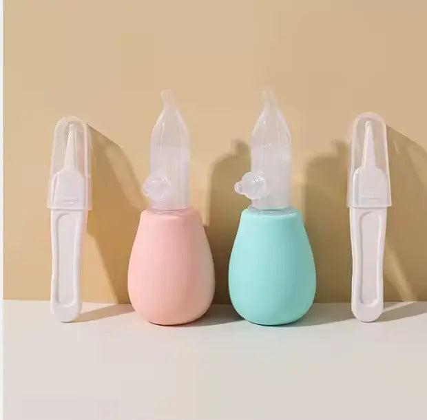Set de Aspirador Nasal Manual y Pinza para Bebé