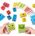 Juego de Expresiones con 12 Bloques de Madera y 50 Tarjetas
