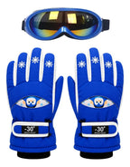 Guantes y Antiparras para Nieve · Talla Infantil 7 a 10 Años