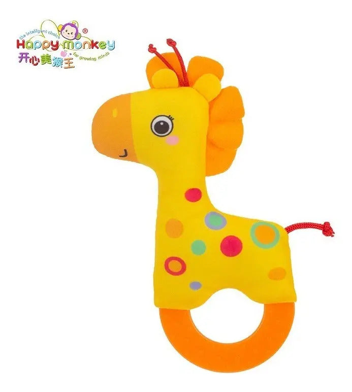 Peluche Sonajero con Mordedor · Jirafa, Elefante o Unicornio