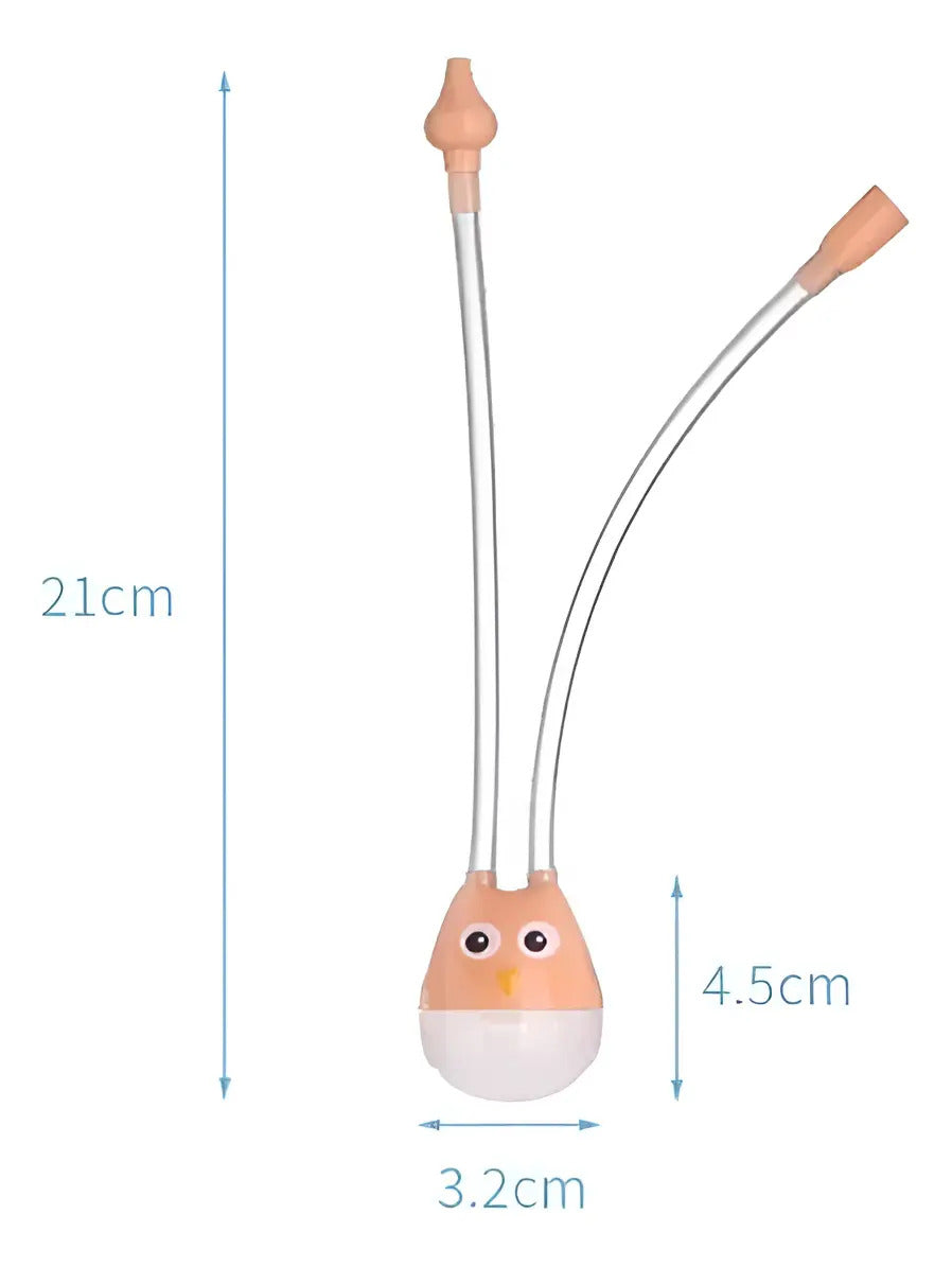 Aspirador Nasal Manual para Bebé · Diseño Búho