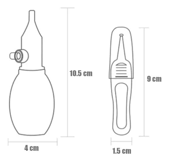 Set de Aspirador Nasal Manual y Pinza para Bebé