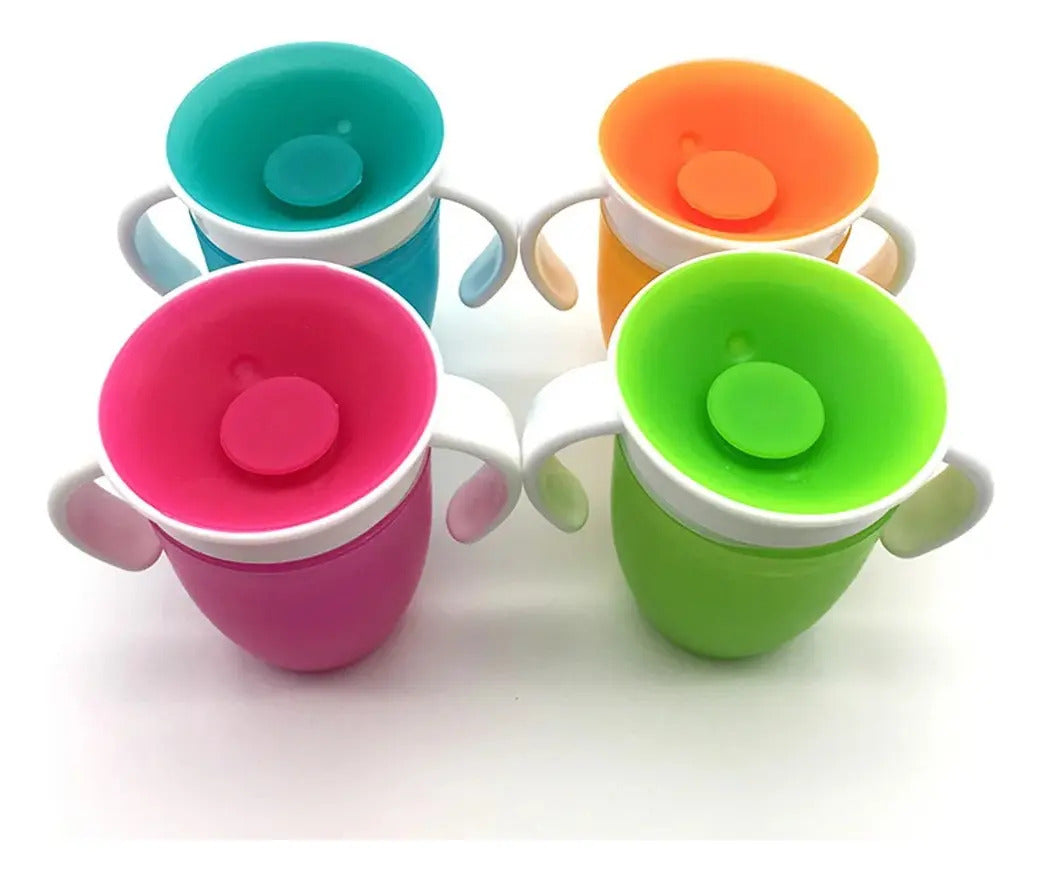 Vaso de Aprendizaje 360° con Asas y Tapa