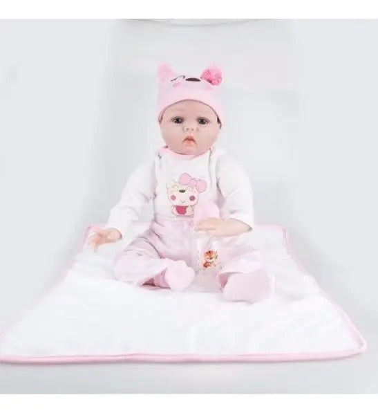 Muñeca Reborn de 55 cm con Accesorios Diseño Osito