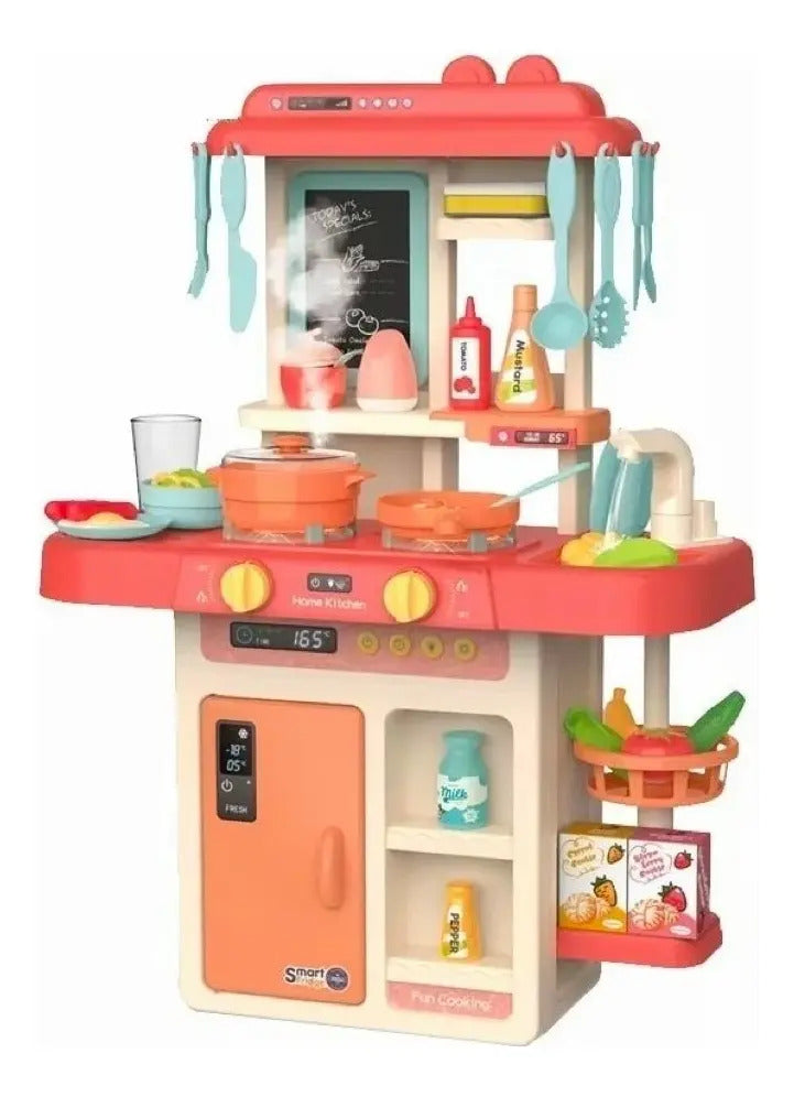 Cocina de Juguete Rosada con Agua y Sonido · 42 Piezas