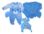Set de Enterito de Plush, Ajuar y Tuto para Bebé · 0 a 3 Meses