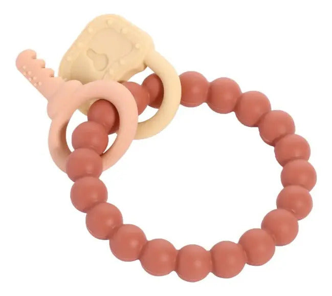 Mordedor de Silicona Tipo Pulsera con Dijes
