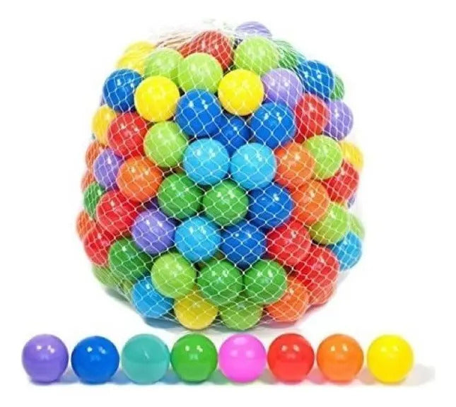 Pack de 100 Pelotas Plásticas para Piscina y Corral
