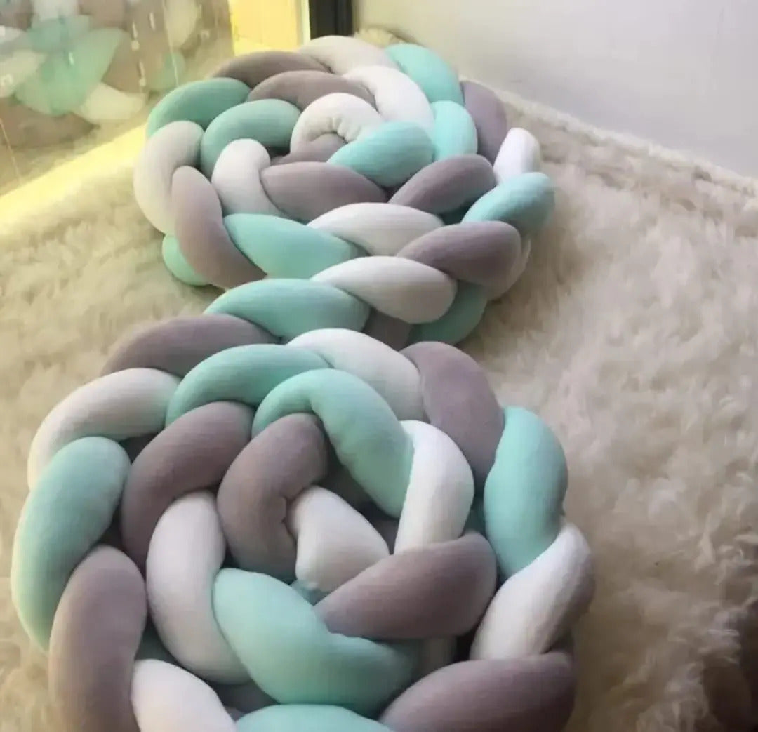 Cojín Decorativo Trenzado de 3 Metros · Tres Colores