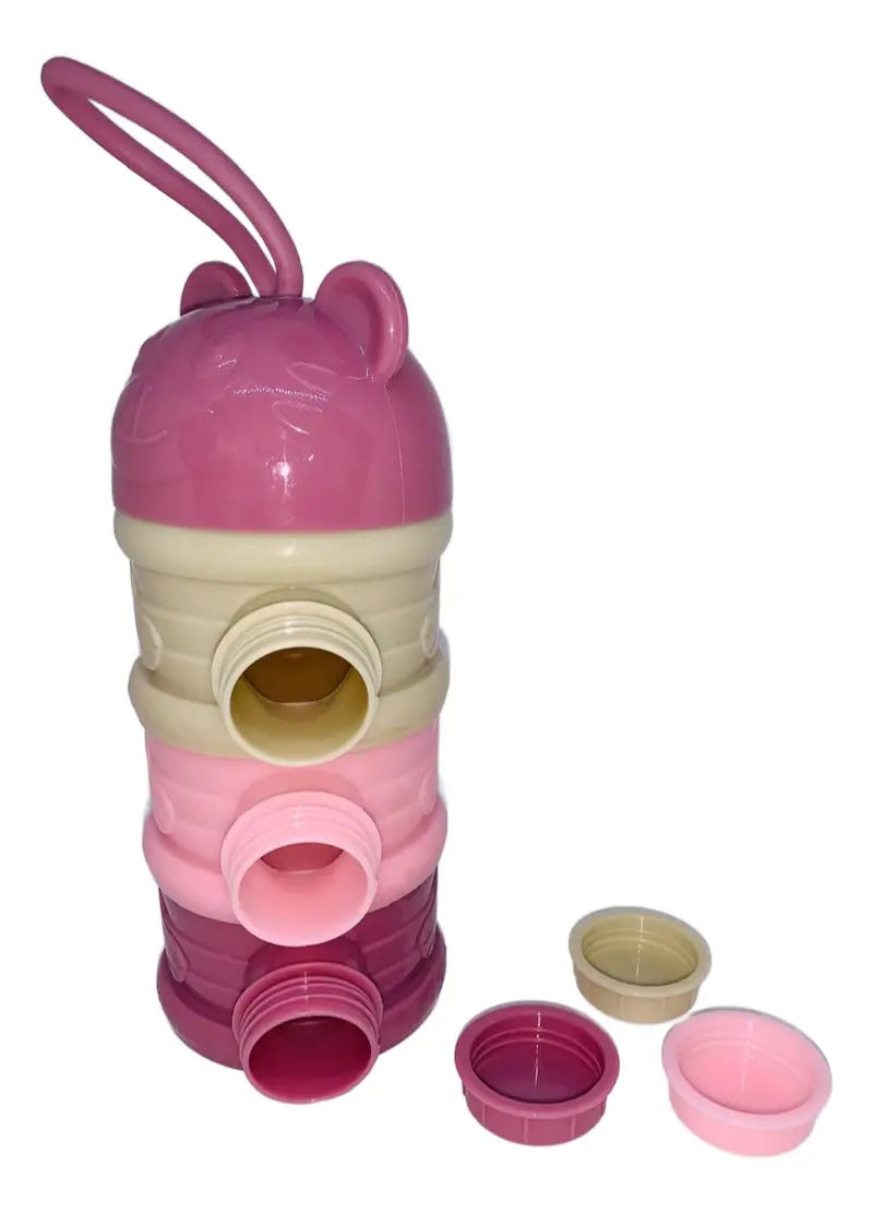 Dispensador de Leche en Polvo de 3 Compartimentos