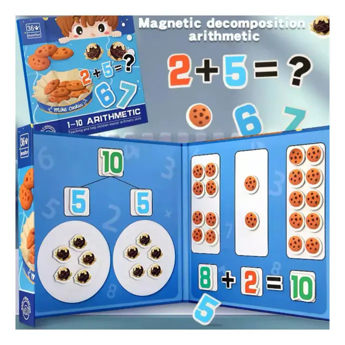 Libro Magnético de Matemáticas Diseño Galletas