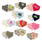 Pack de 6 Baberos Bandana de Doble Capa