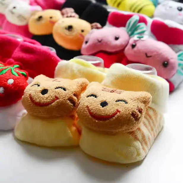 Calcetines 3D con Animalitos para Bebé · 1 o 3 Pares