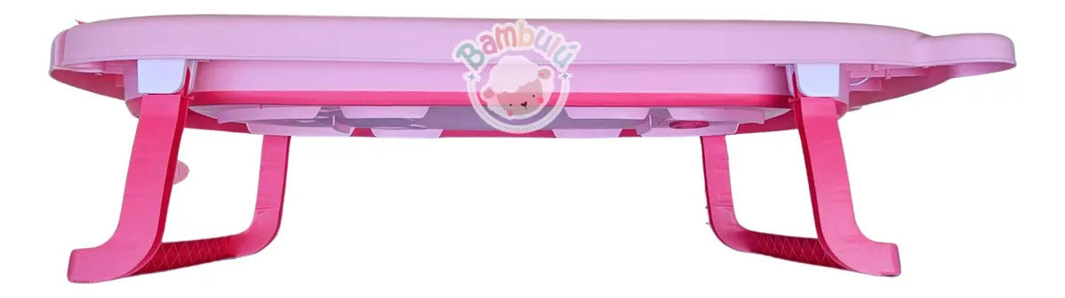 Kit de bañera rosa con tutos, detalle