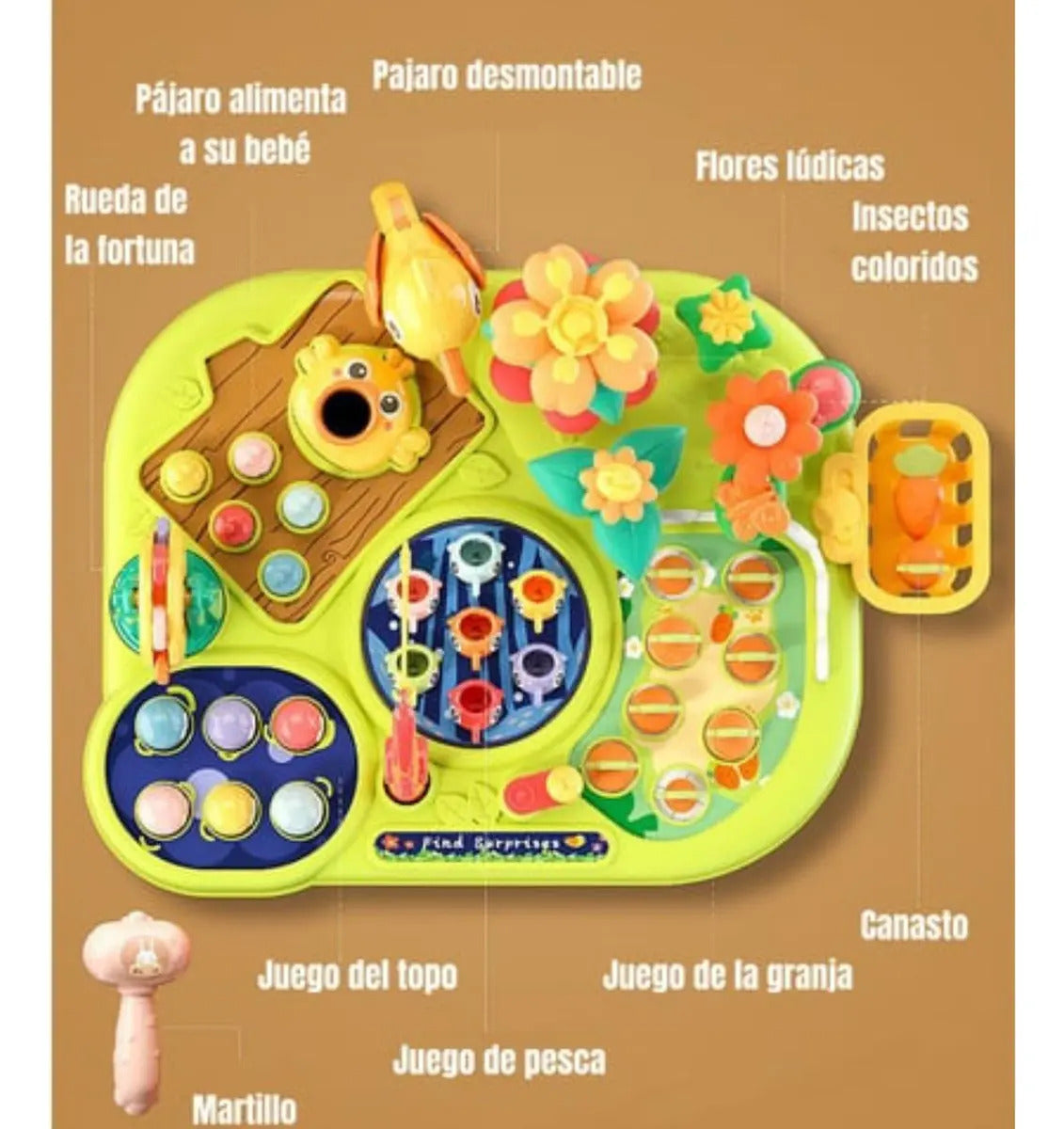 Mesa de Actividades Didácticas Interactiva Verde