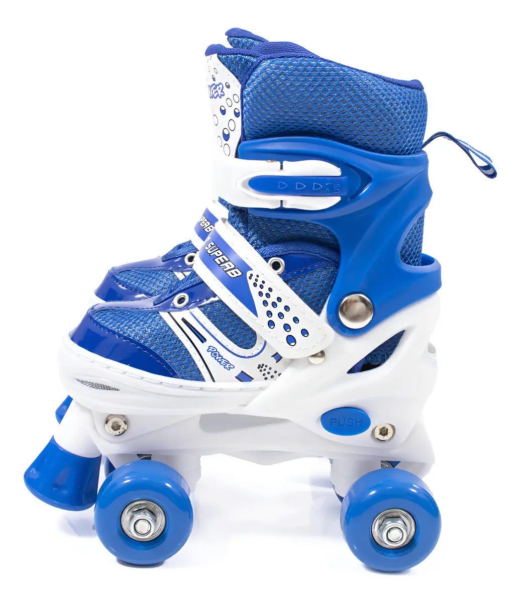 Patines Quad Ajustables de Malla · Tallas S y M