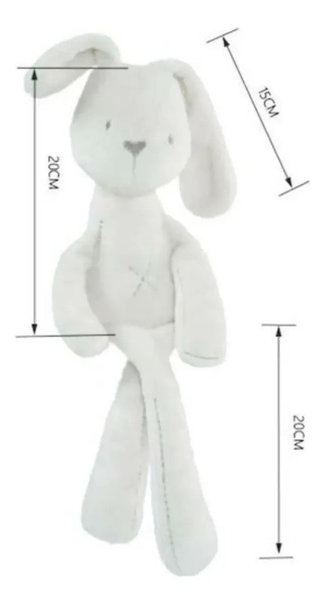 Peluche de Apego Conejo con Orejas Asimétricas