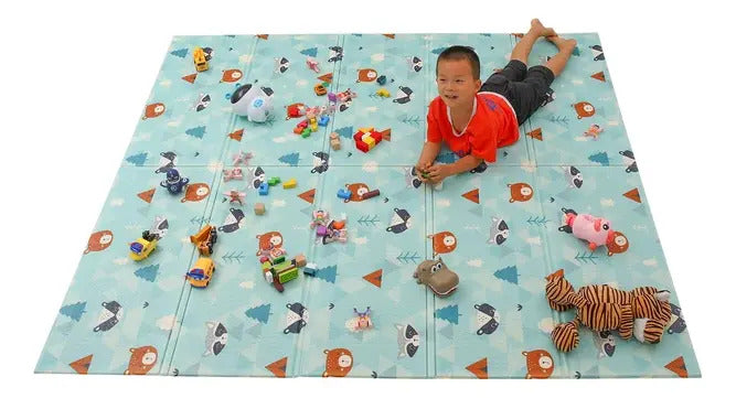 Alfombra Plegable Reversible con Bolso · 180 × 200 cm