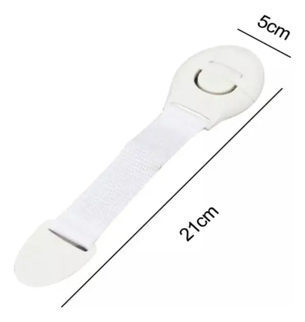 Pack de 2 Seguros para Cajones y Puertas · Blanco