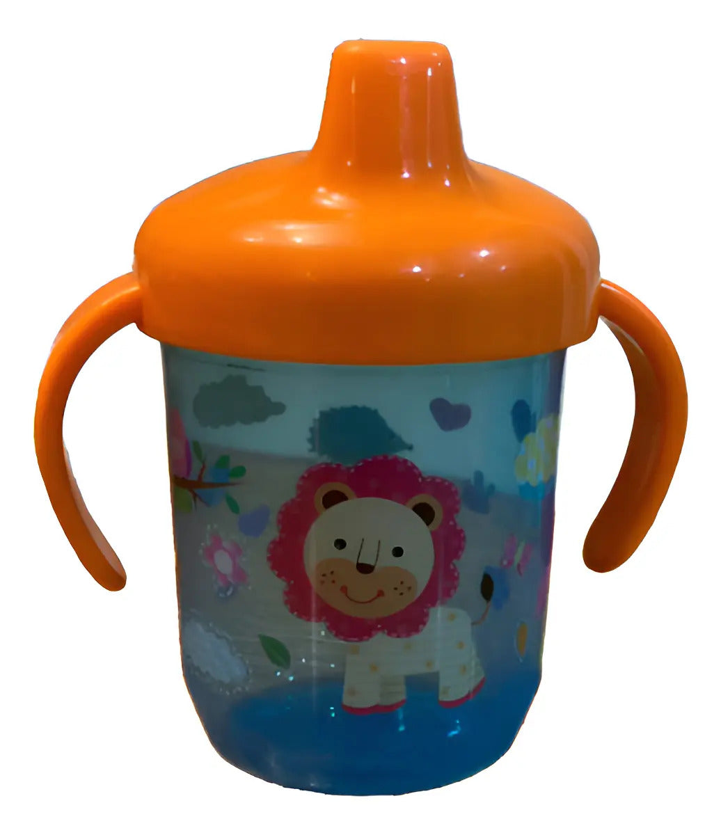 Vaso de Aprendizaje con Asas y Tapa Abatible · 260 ml