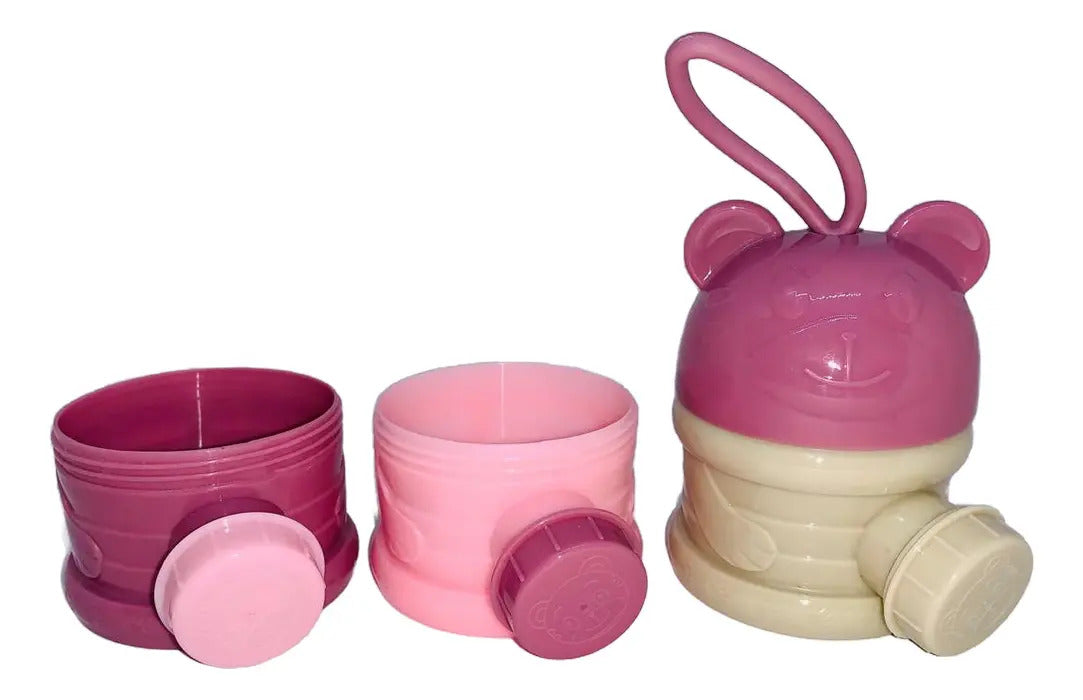 Dispensador de Leche en Polvo de 3 Compartimentos